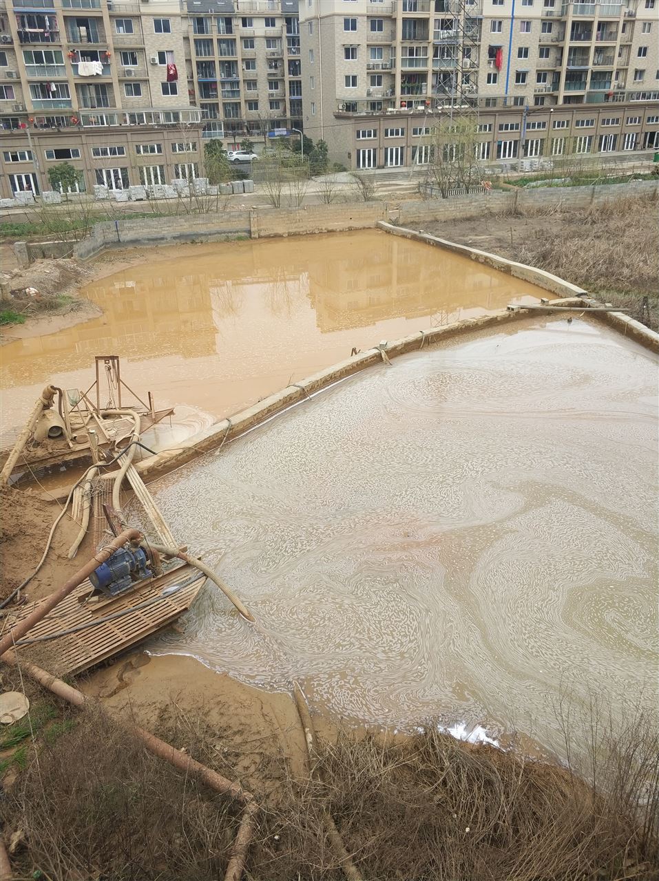 王五镇沉淀池淤泥清理-厂区废水池淤泥清淤